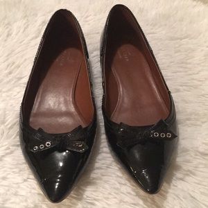 Cole Haan Black Patent Leather Flats
